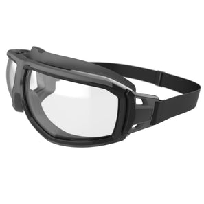 All black with clear lens